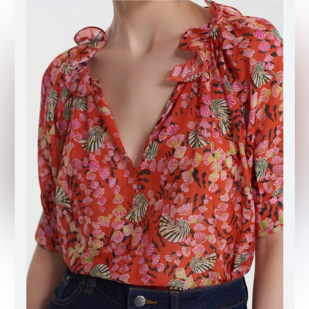 Saloni Josie Top in Sandstone Rouge Size 8